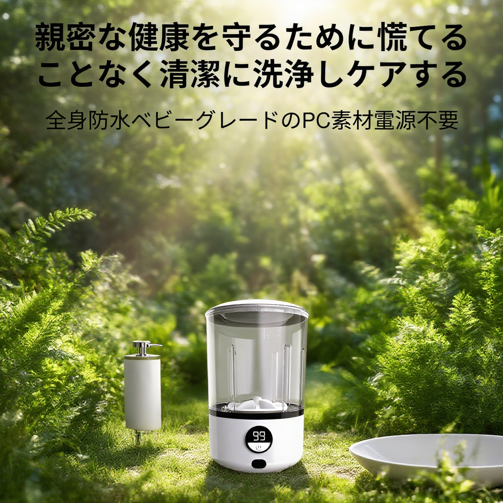 充電式下着ミニ洗濯機の全体画像