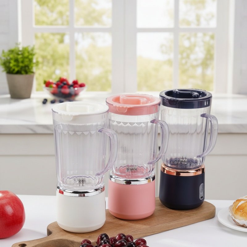 Exprimidor de alta velocidad con frutas frescas