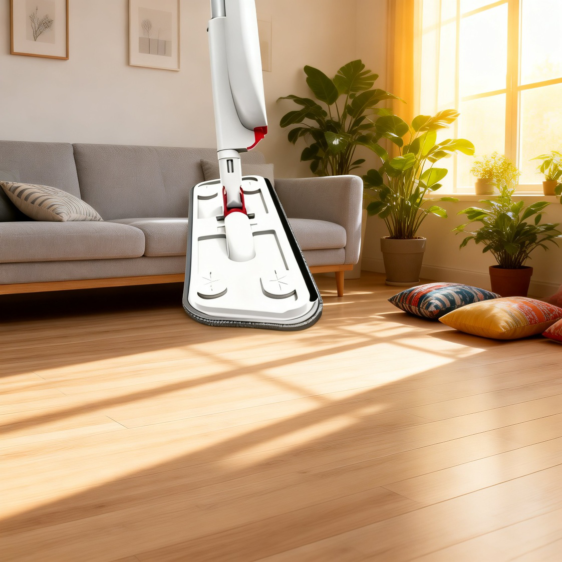 ハンズフリースプレーモップ