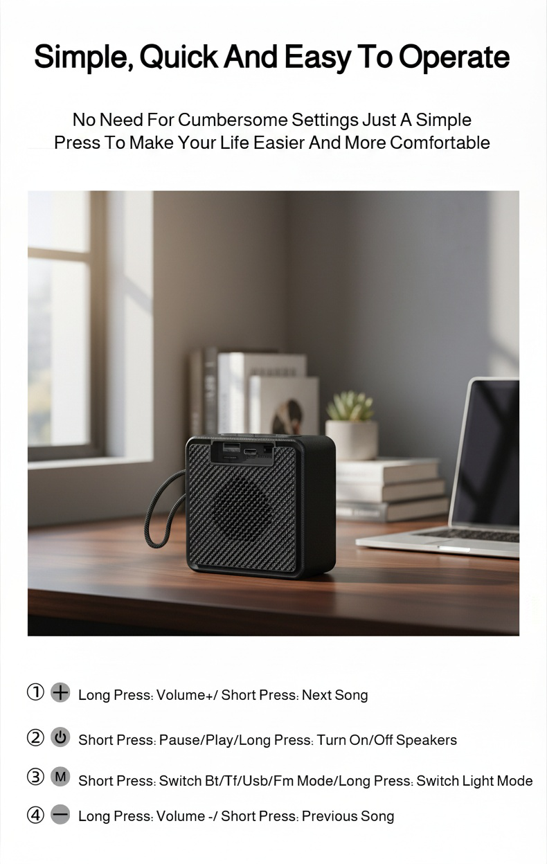 Bluetooth Speaker showing seamless wireless connectivity