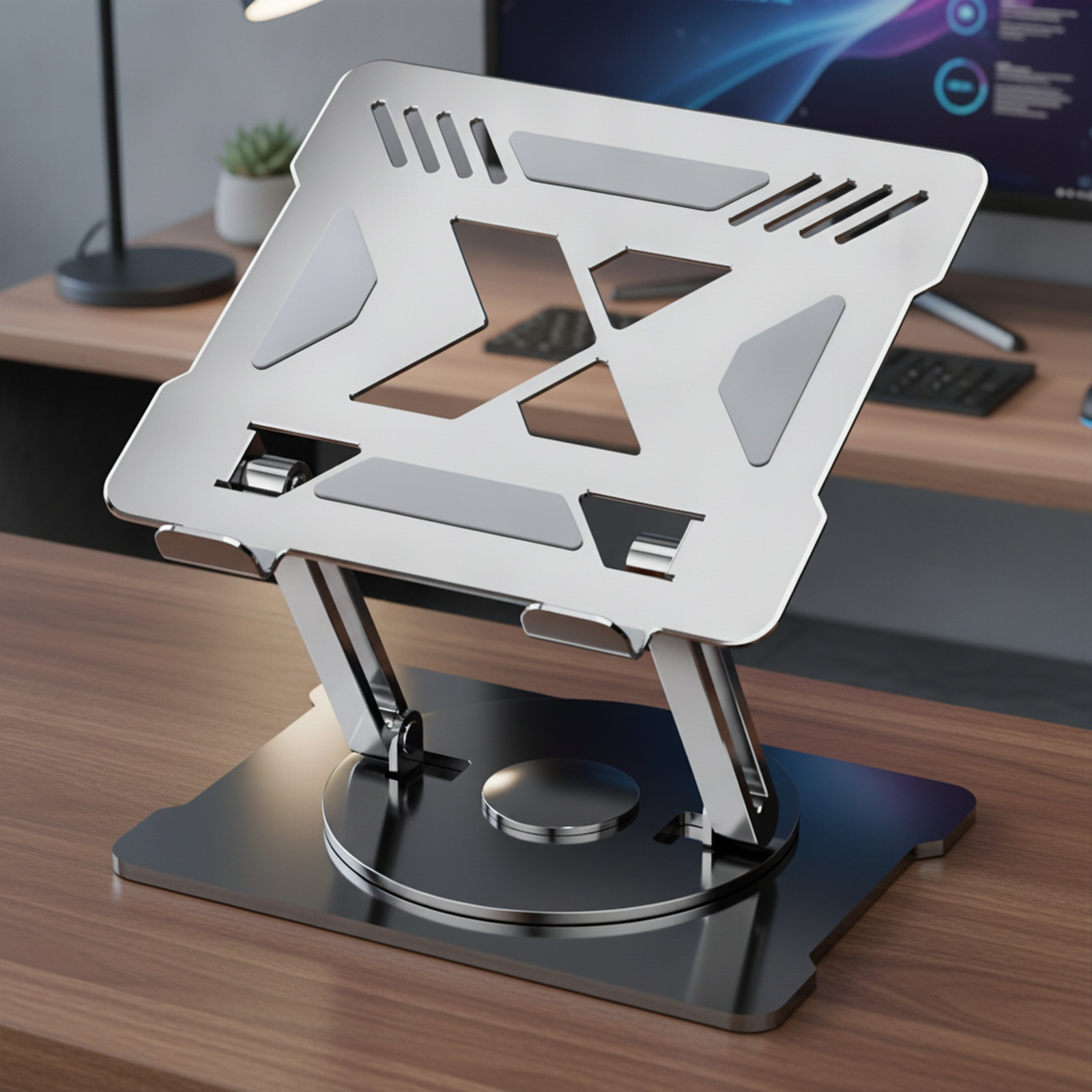 Support rotatif à 360° pour ordinateur portable, rehausseur pour ordinateur