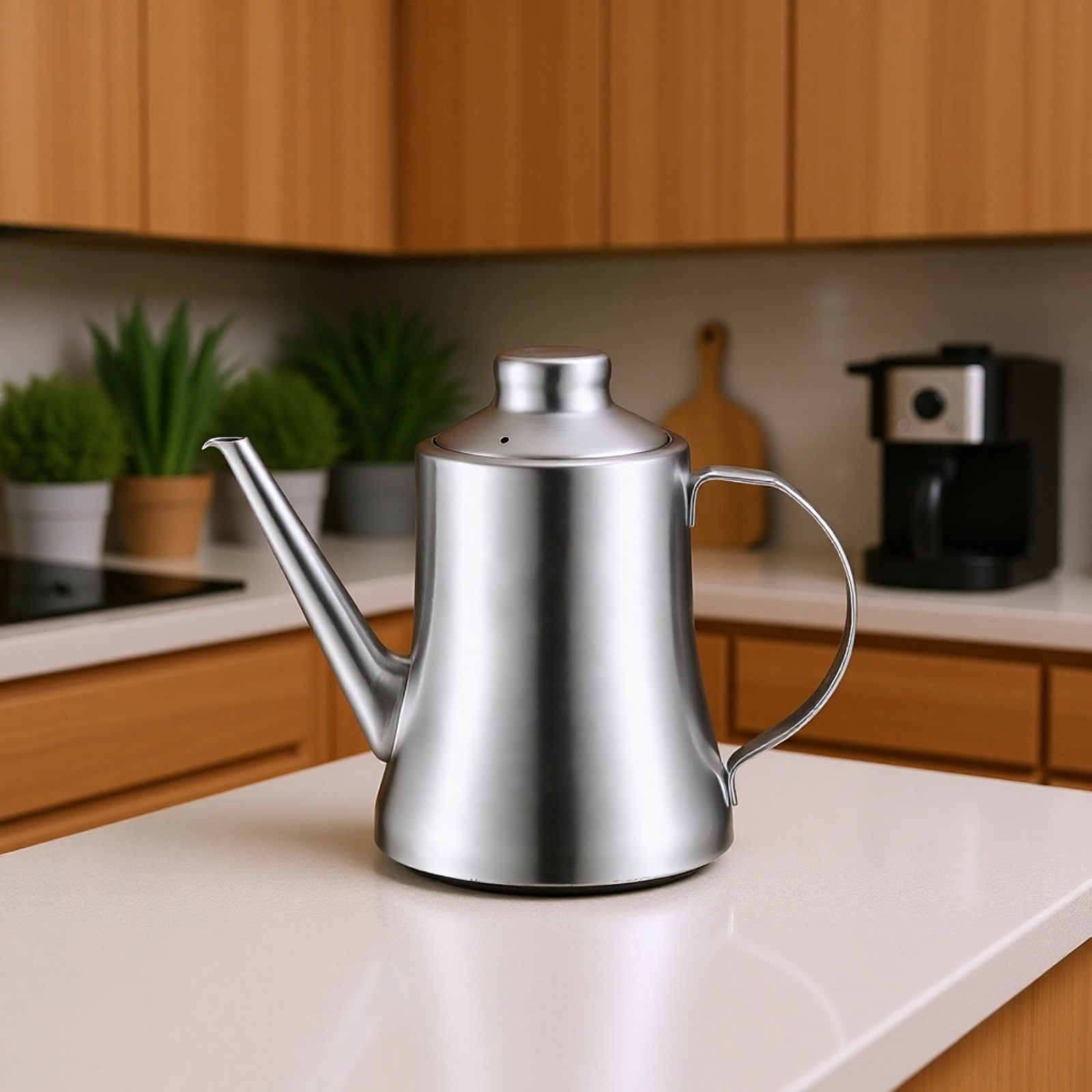 304 Edelstahl Öltopf Küchenölflasche Öltopf Haushaltskochöltopf großer Öltopf Öltopf Gießölflasche