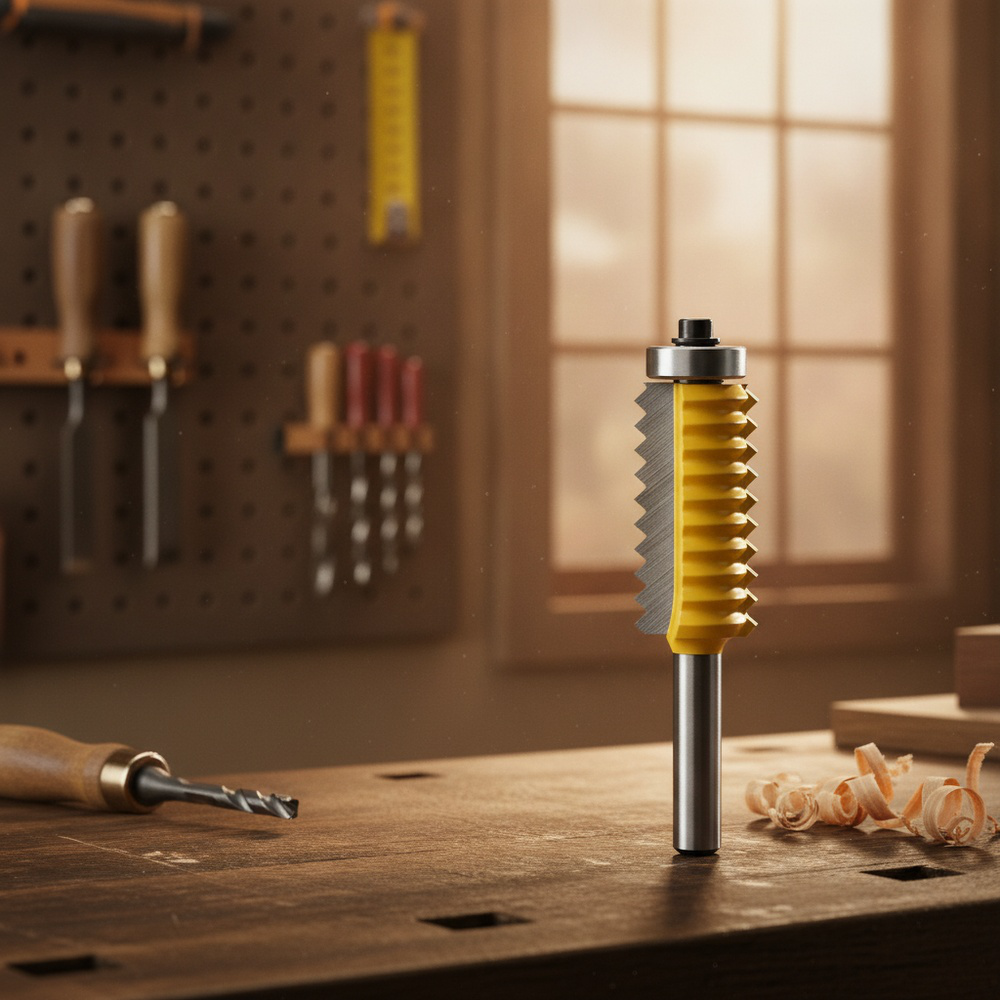 Mango de 8 mm Fresa multidiente para mortajar y espigar Fresa para trabajar la madera Fresa de línea