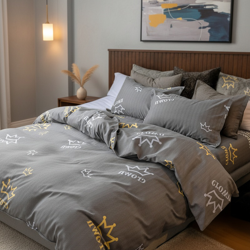 Autumn Quilt Cover Single Piece Three Piece Set Four Piece Set Student Dormitory Bedding
