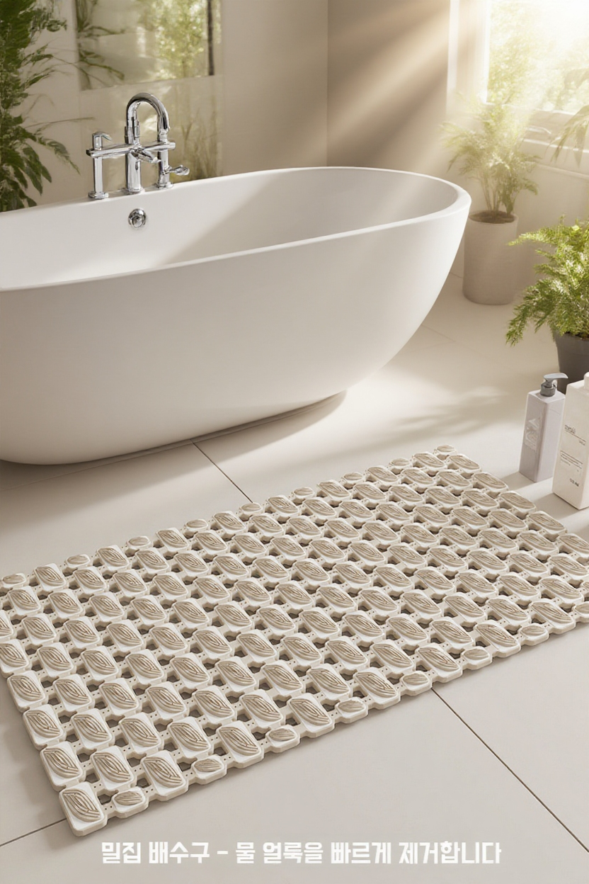 마사지 기능이 있는 욕조 매트