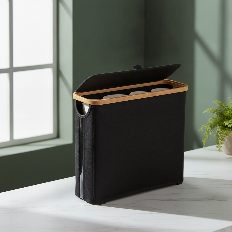 Caja organizadora para papel higiénico de baño Cesta de almacenamiento de papel higiénico