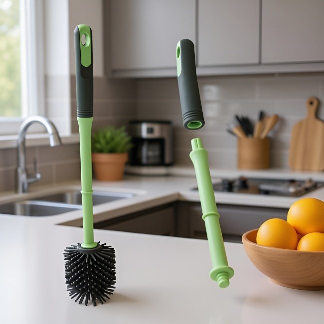 욕실에 어울리는 실리콘 변기솔 디자인