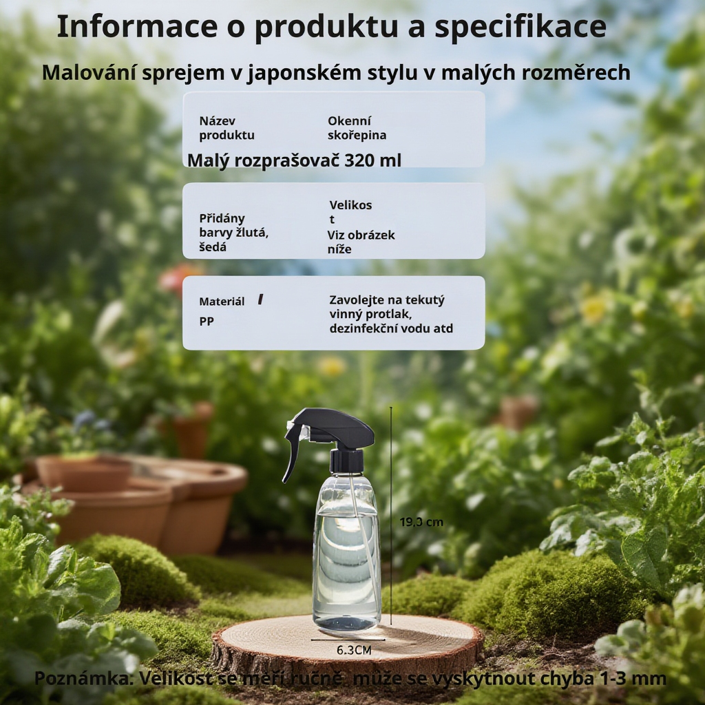  Zahradní rozprašovač na zalévání květin a dezinfekci alkoholem