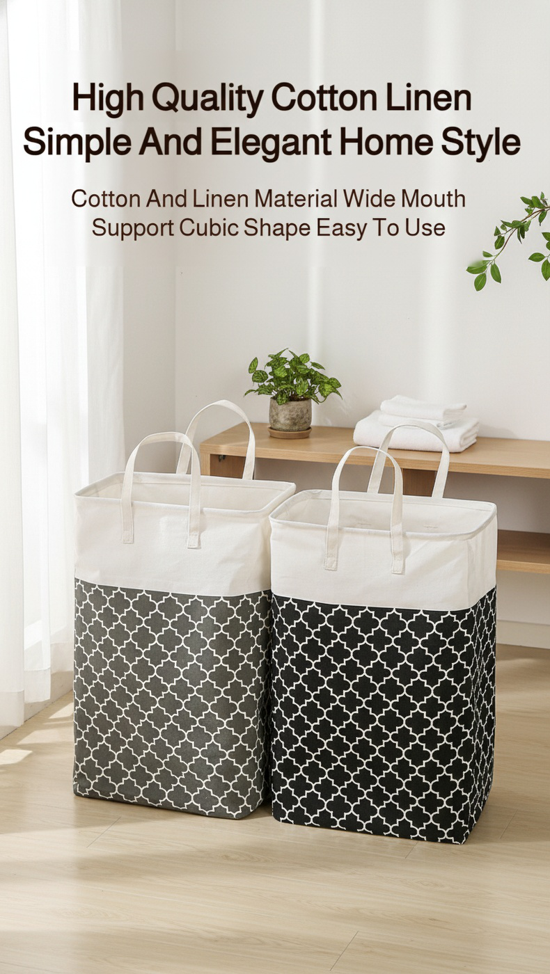 Durable laundry basket in modern home setting