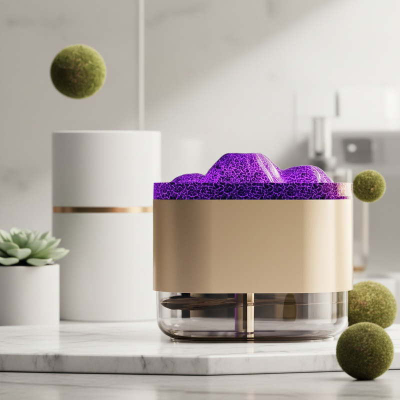 Difusor multifuncional de lava volcánica para el hogar, humidificador LED de 7 colores