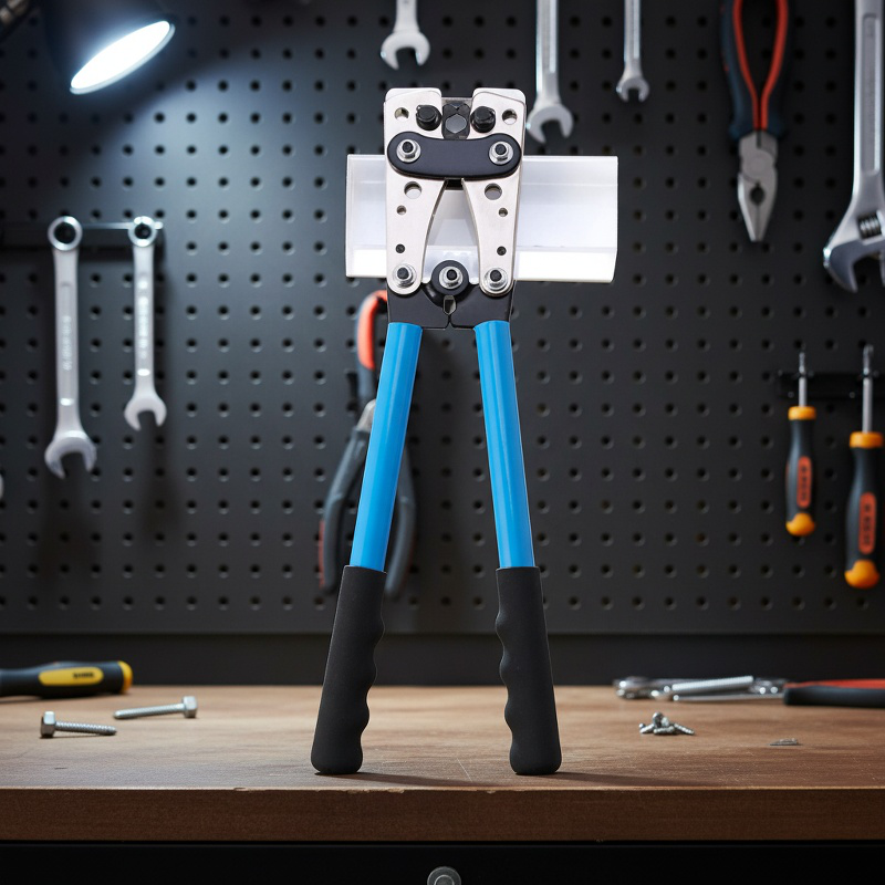 大型ケーブルカッター圧着セット 冷圧端子クランプ ノーズベア圧着プライヤー 裸圧着ケーブルカッター