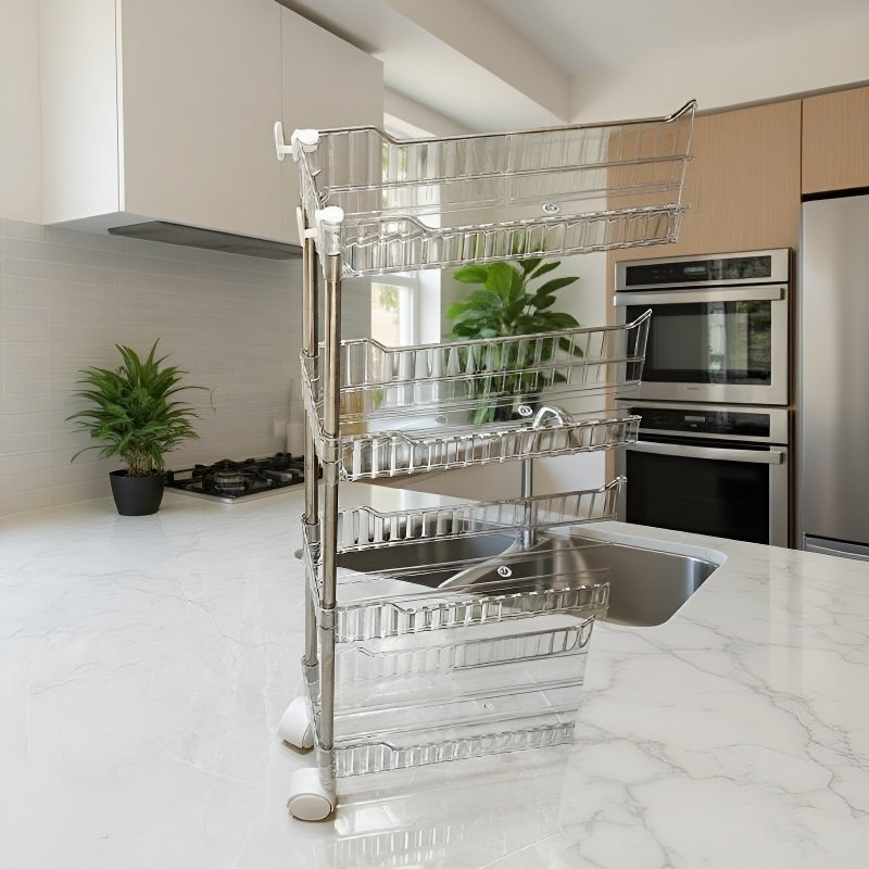 Gabinete multifuncional para almacenamiento de snacks y baño