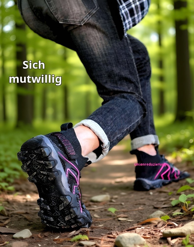 Leichte Trekkingschuhe mit rutschfester Sohle
