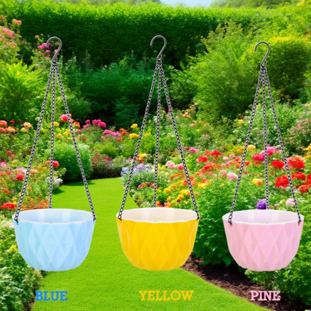 Automatic suction lazy hanging basket flower pot