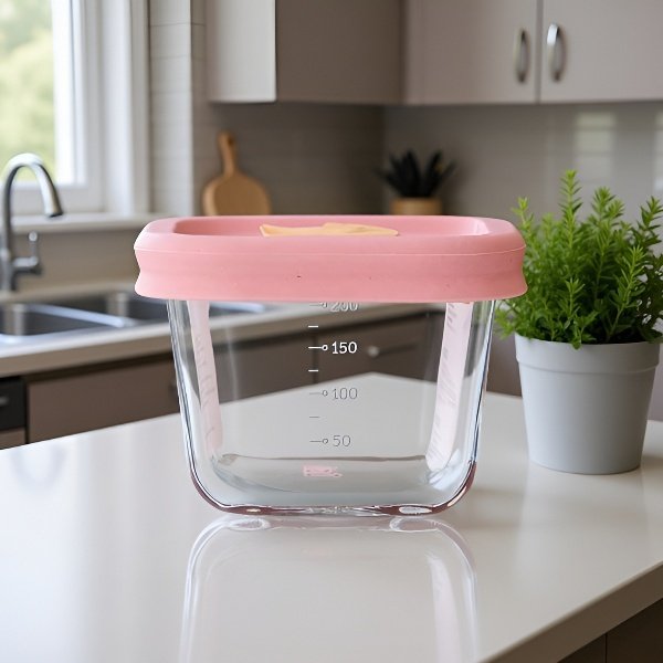 Baby food glass bowl