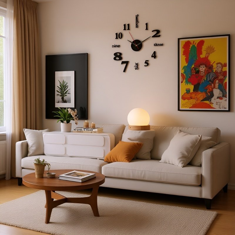 ساعة حائط رقمية صامتة