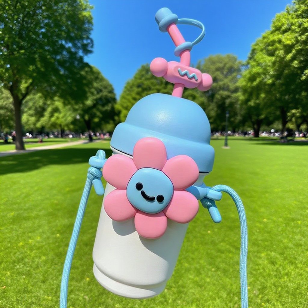 316不鏽鋼高顏值花朵水杯