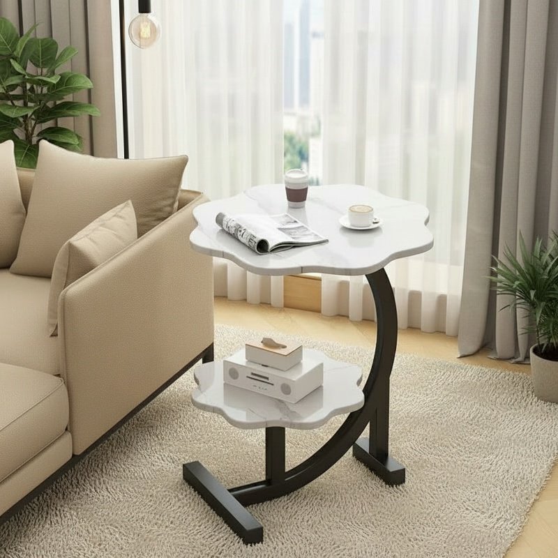 Living Room Nordic Double-layer Side Table Tea Table