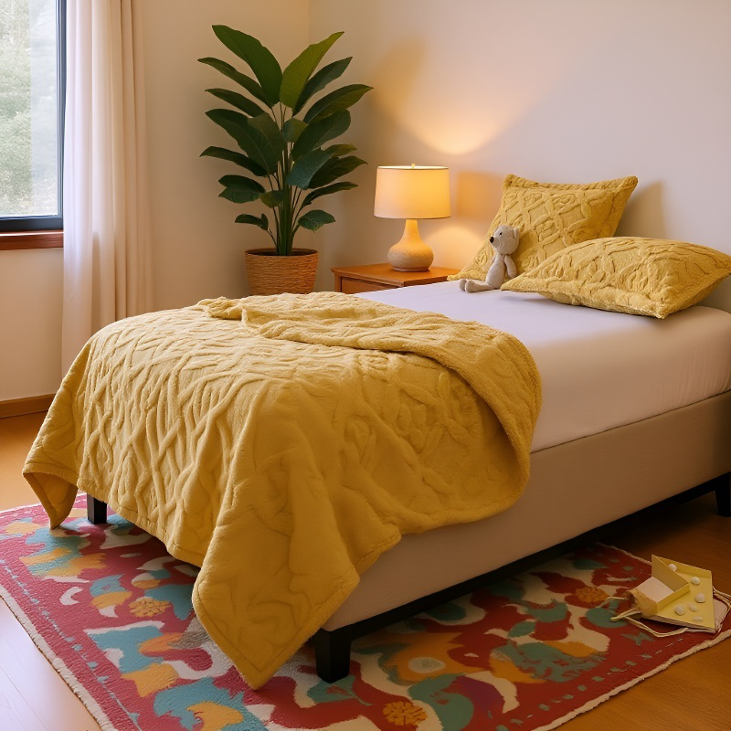 Manta de felpa de coral perfecta para invierno