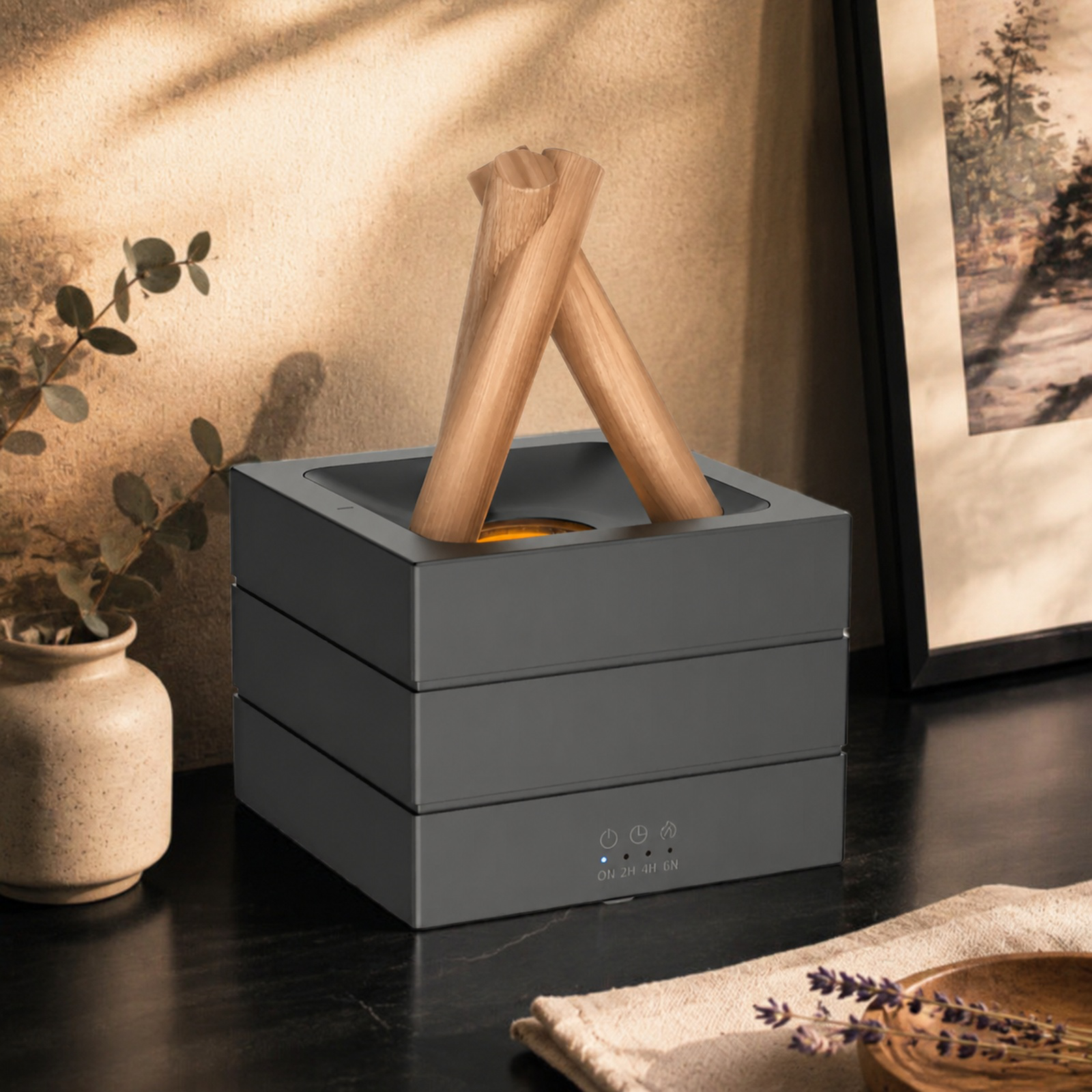 2025 New Bonfire Aromatherapy Diffuser with three-speed timer design