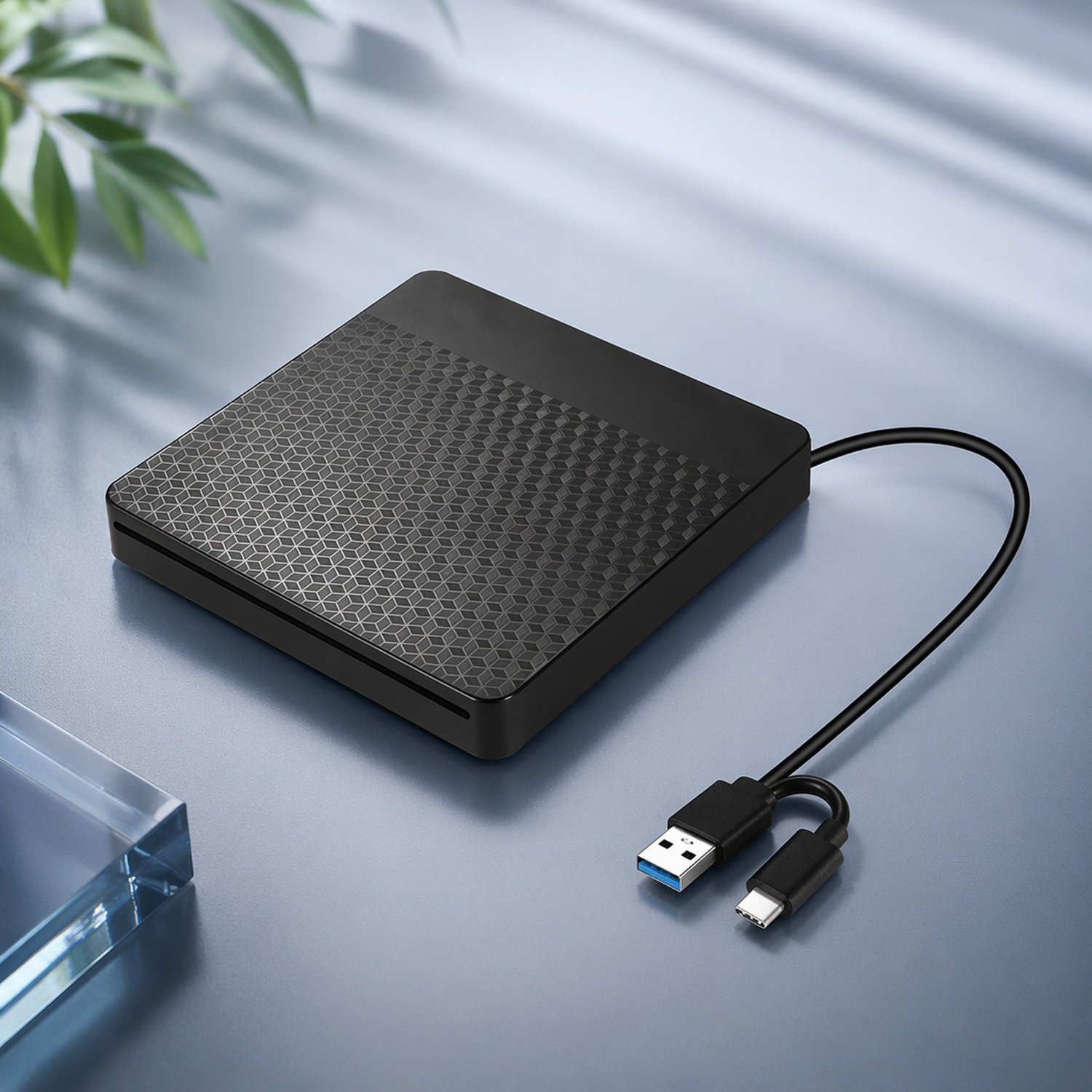Slot-in External Optical Drive USB CD Burner for Laptop
