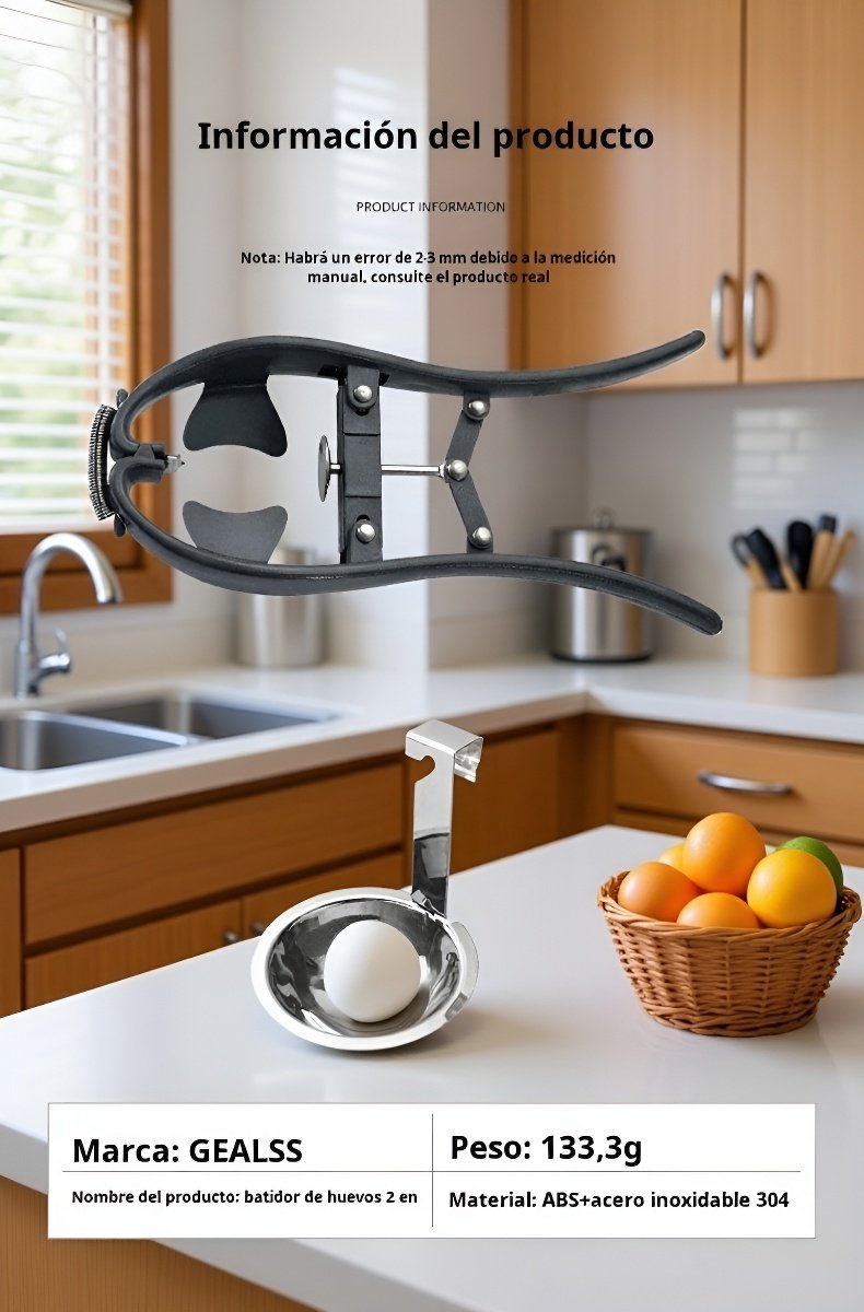 Solución fácil para batir y abrir huevos