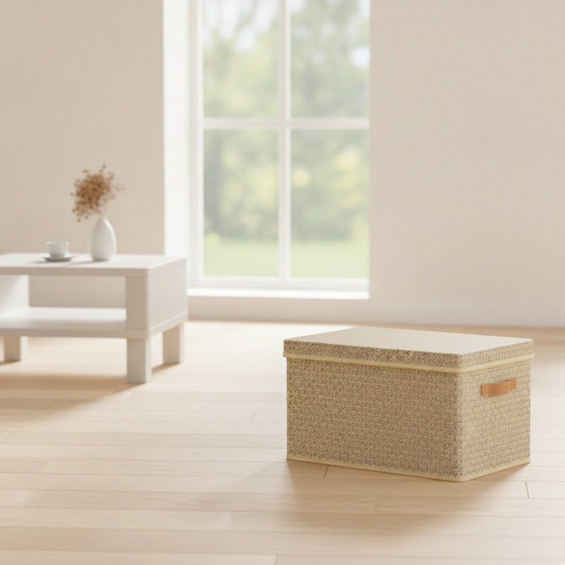 Thickened PP board folding storage box for clothes and quilts with lid for storage of pants and quil
