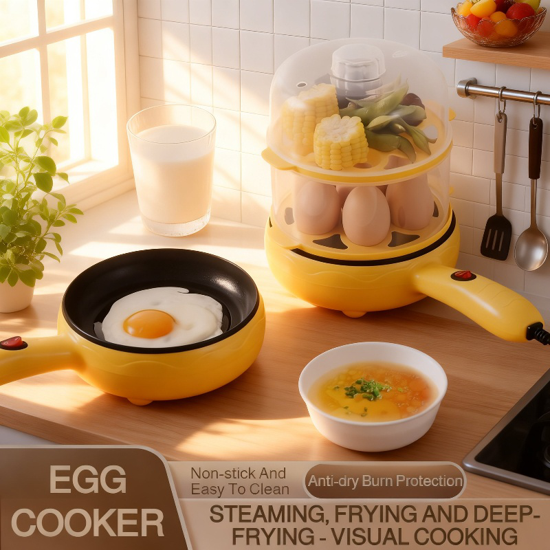 Mini Non-stick Electric Egg Cooker for Home