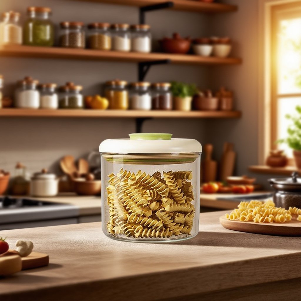 곡물 및 시리얼용 프레스형 밀폐 용기