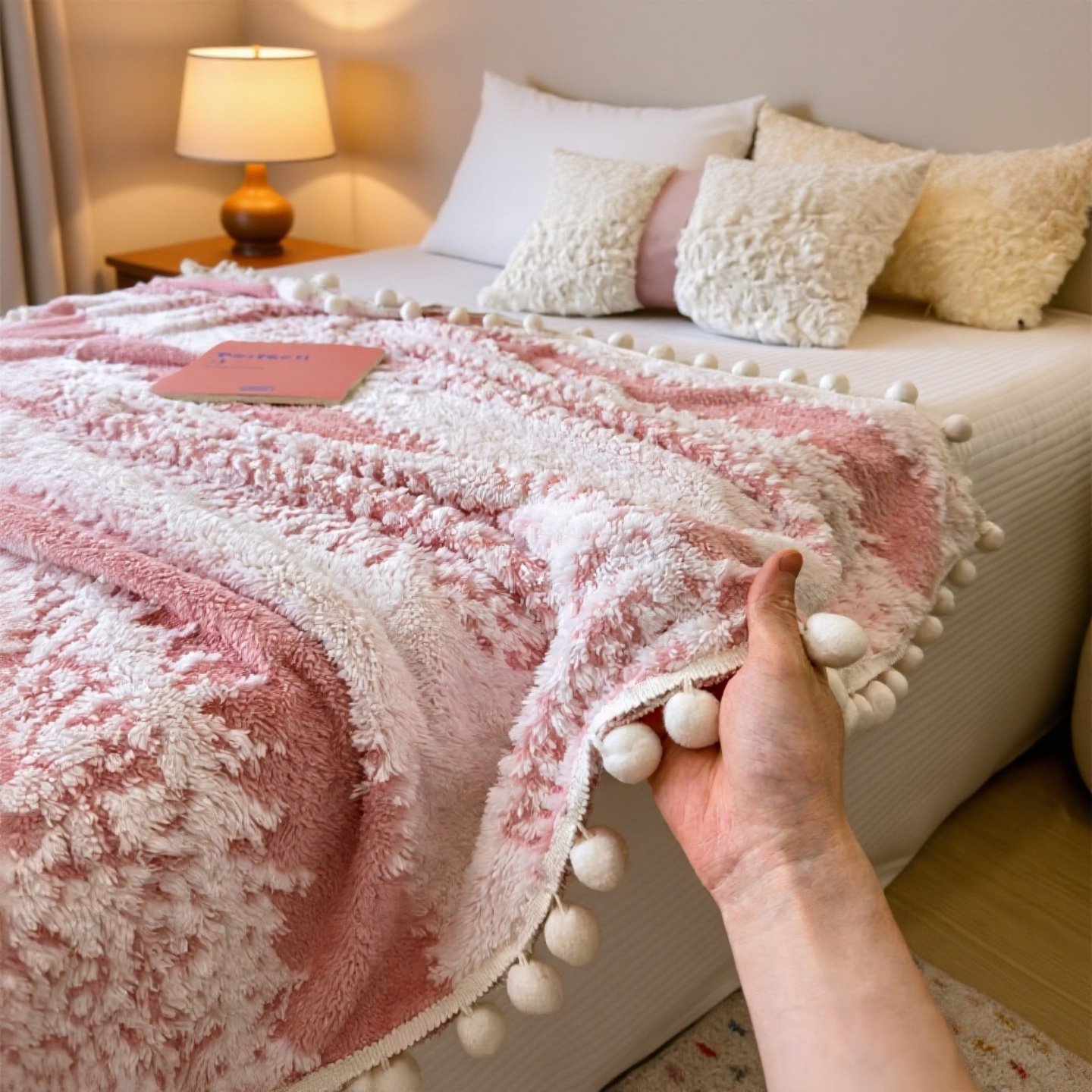 Manta de sofá autocalentable con absorción de humedad, cálida y cómoda