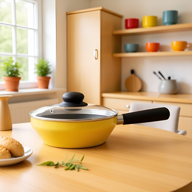 Juego de sartén antiadherente y estufa de gas para una persona