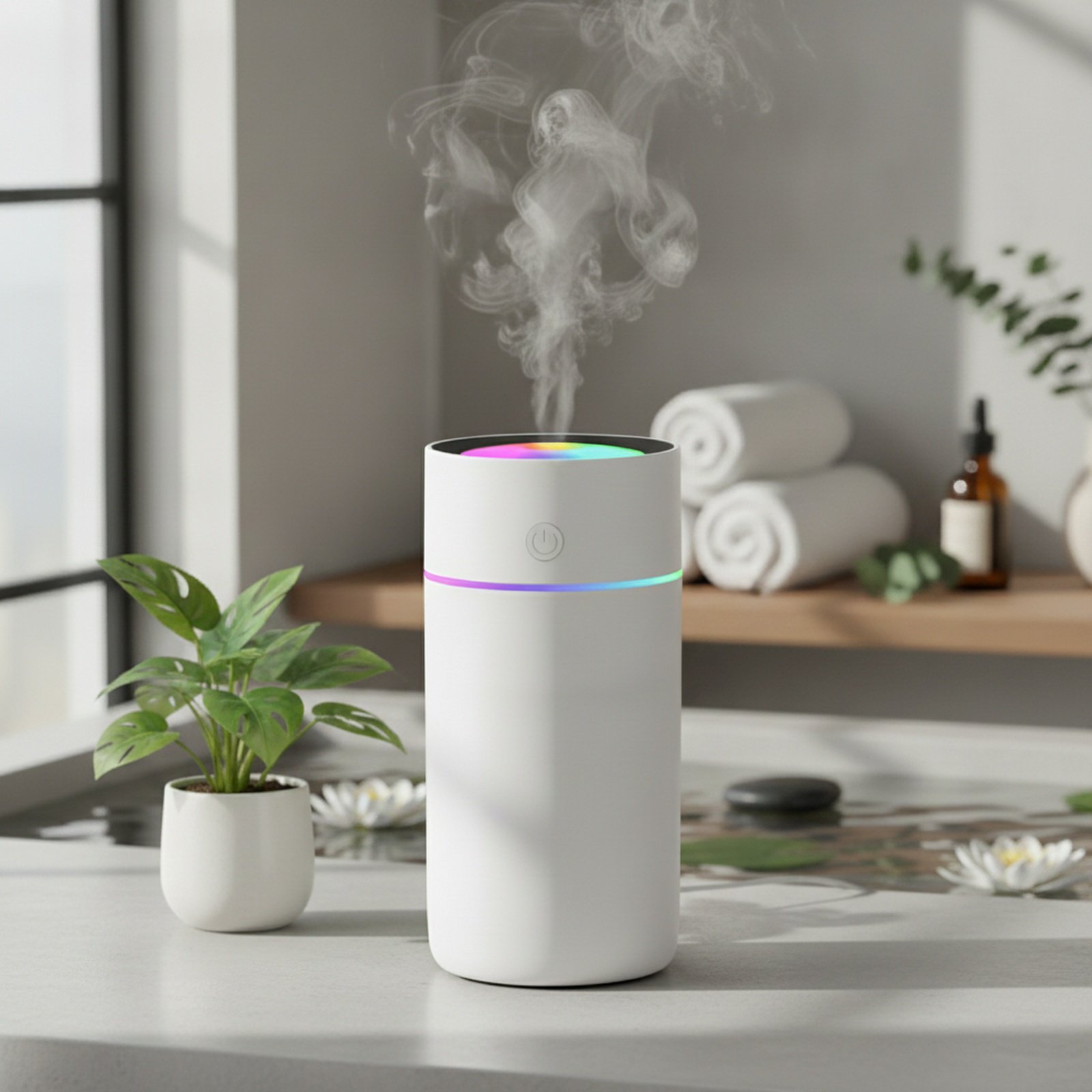 Refillable Air Humidifier for Home and Office Use
