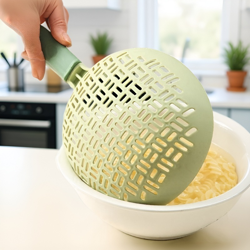 Colador de silicona apto para lavavajillas y fácil de limpiar