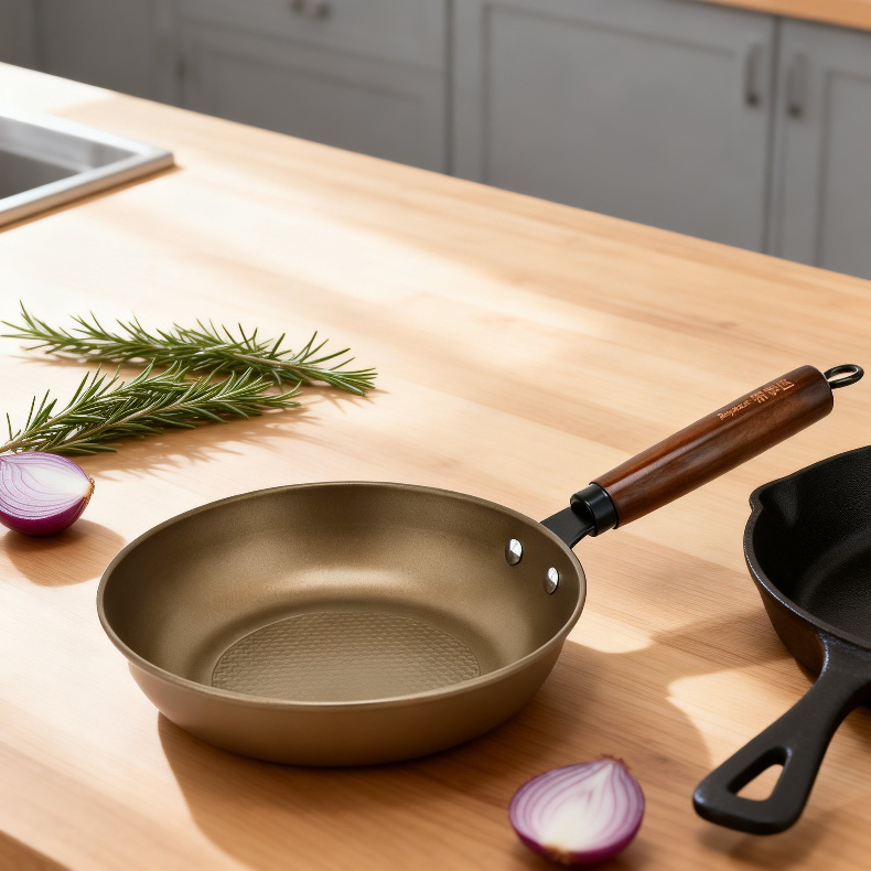 軽量で扱いやすい省エネフライパン