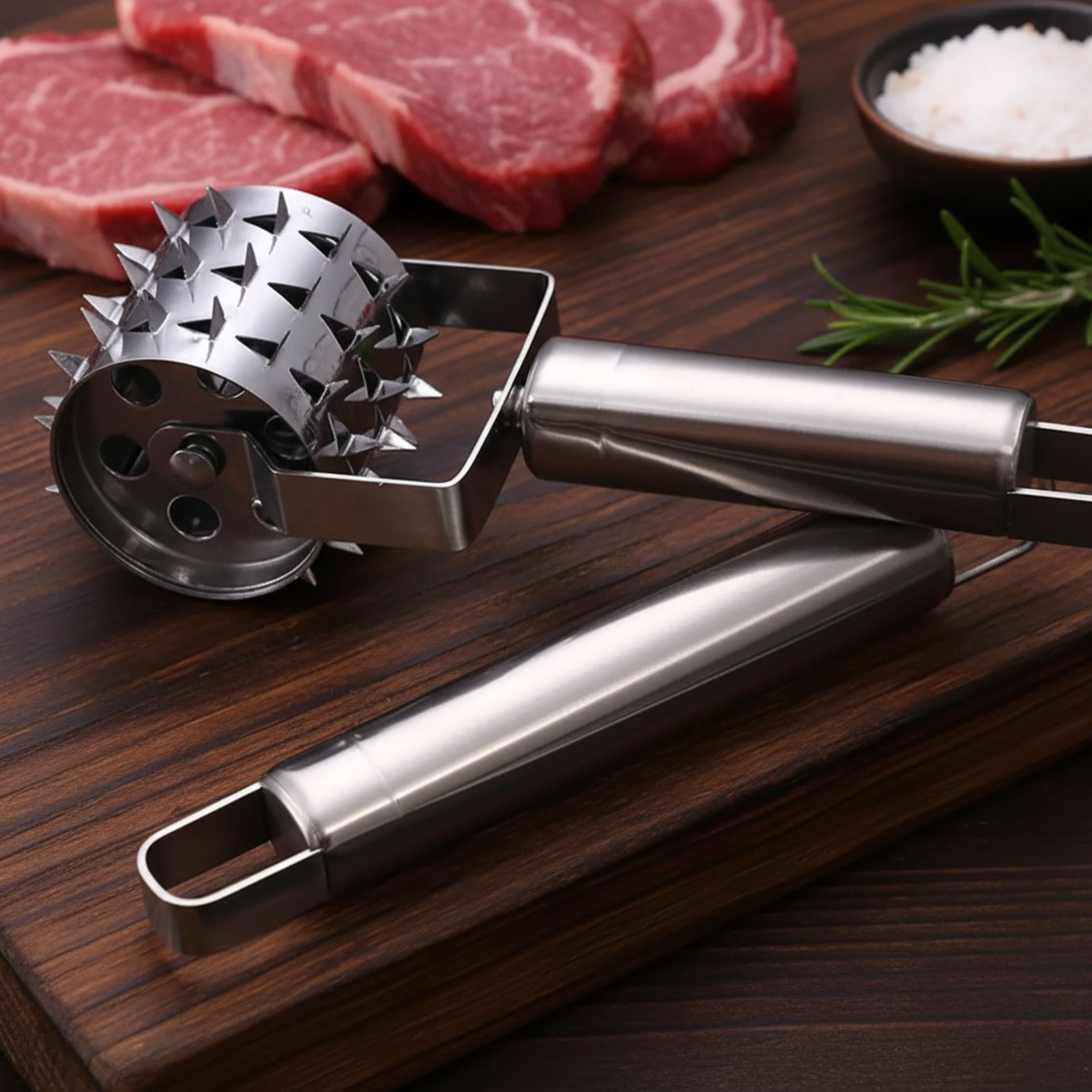 キッチン用ステンレス肉軟化器