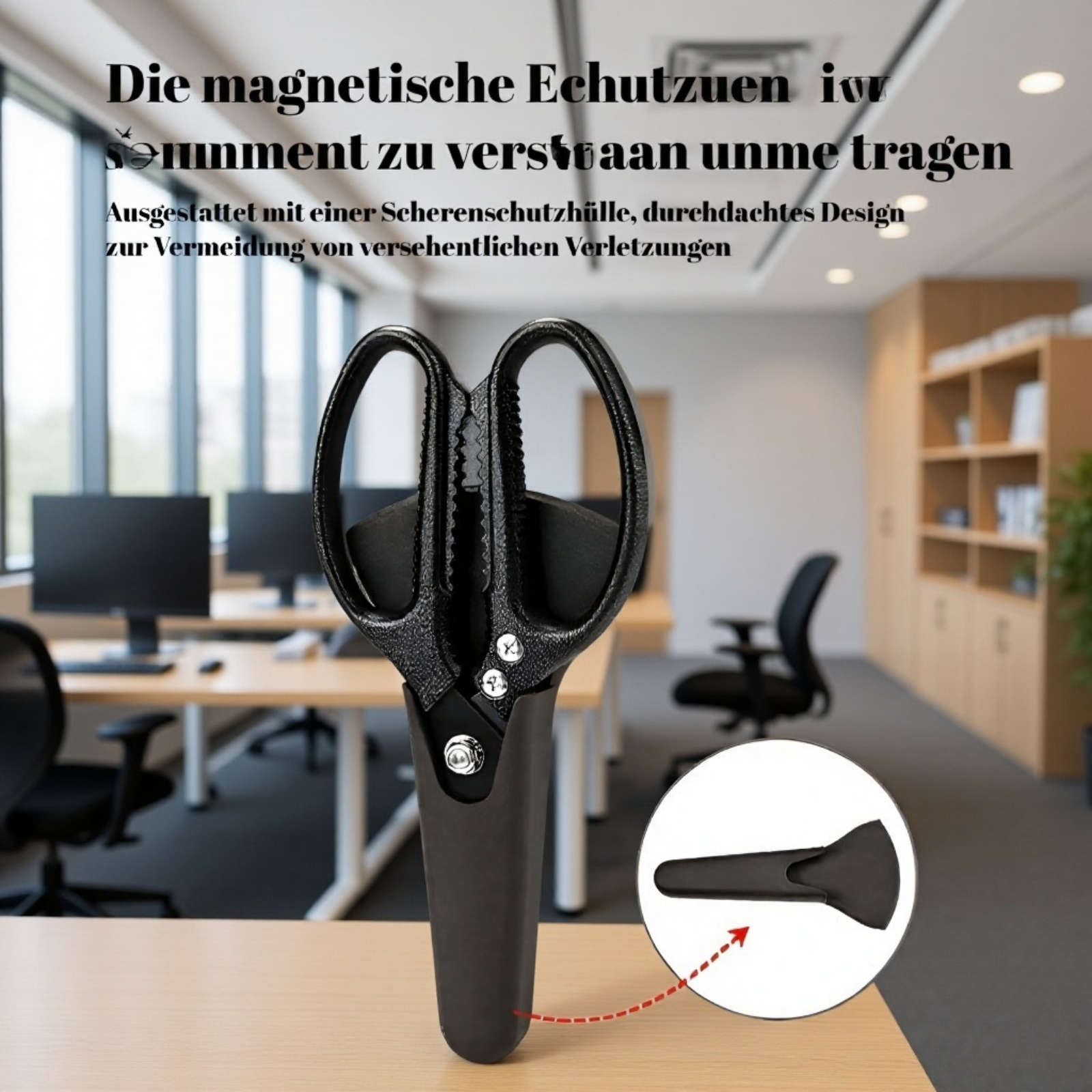 Küchenschere mit scharfen Klingen für präzises Schneiden