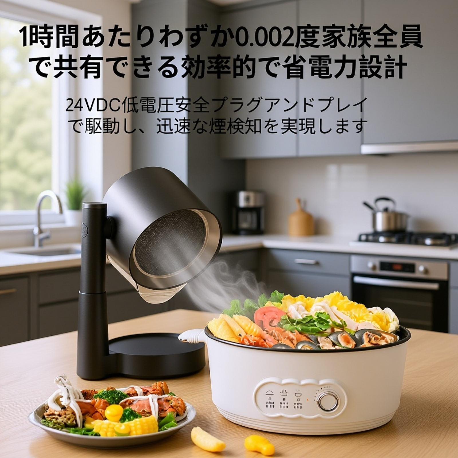 家庭用小型卓上レンジフード