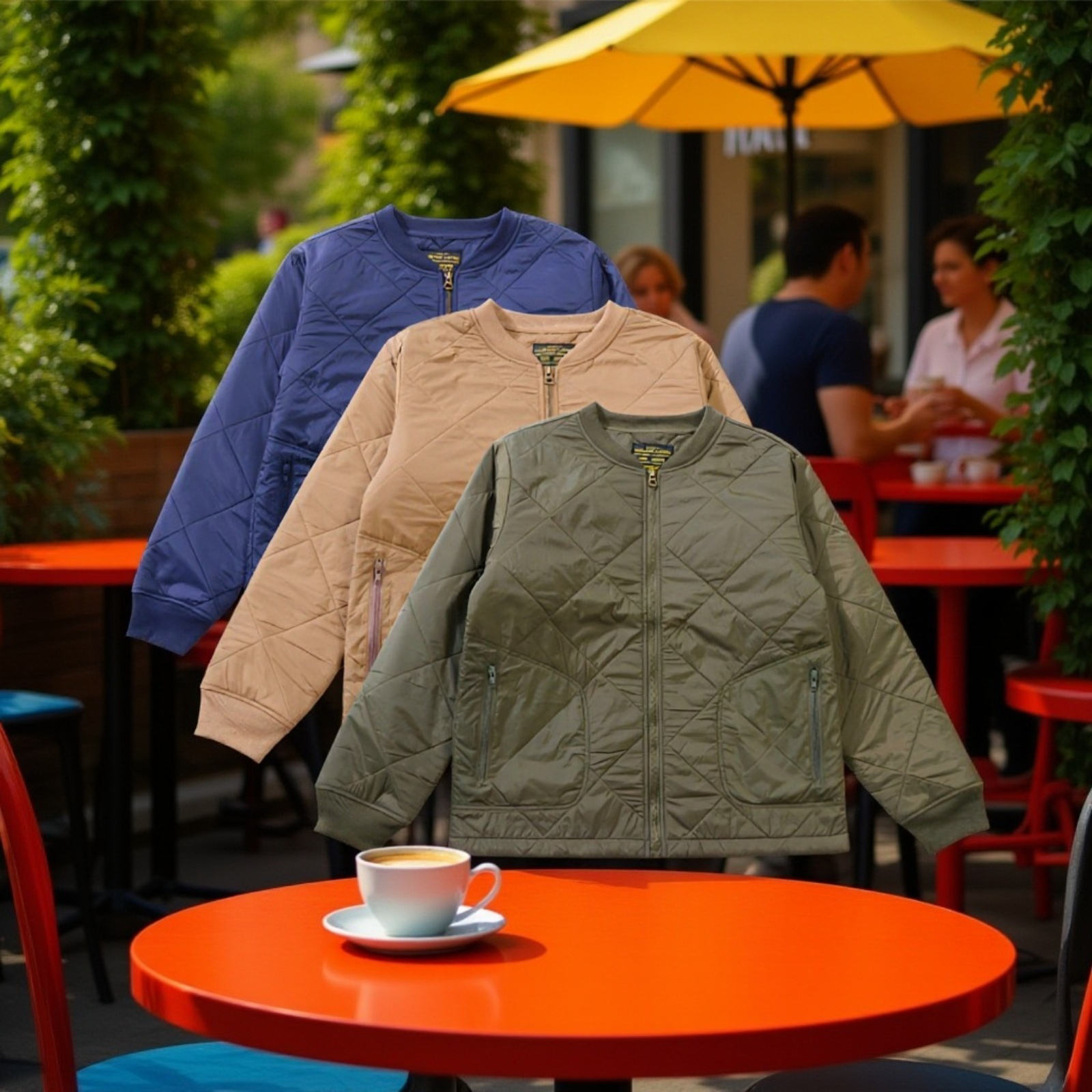 中綿入りCWUキルティングジャケット