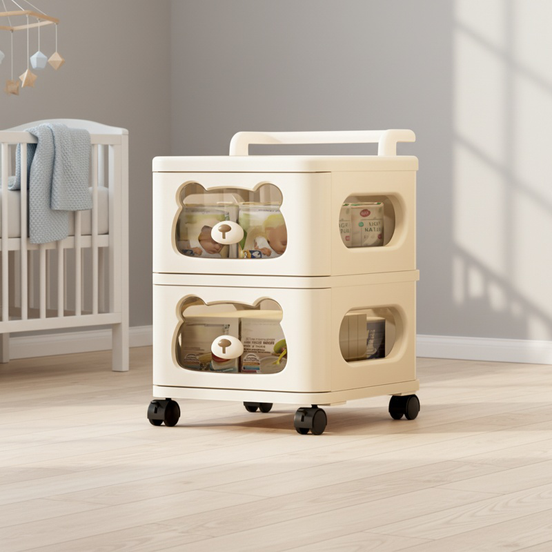 Children's Multi-Layer Storage Cabinet Household Multifunctional Living Room Organizer