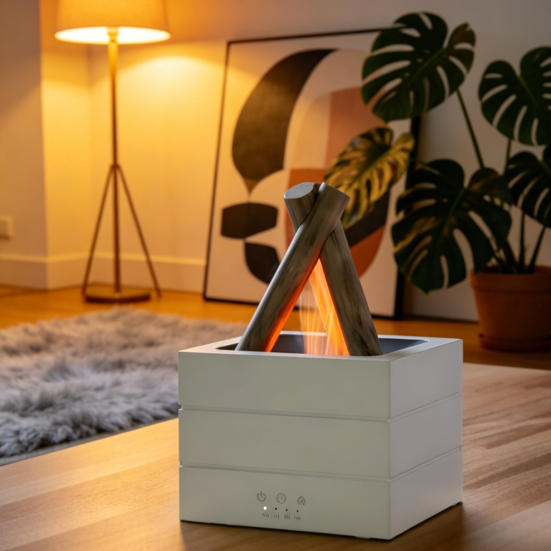 Humidificador y difusor de aromas de siete colores, modelo para hotel