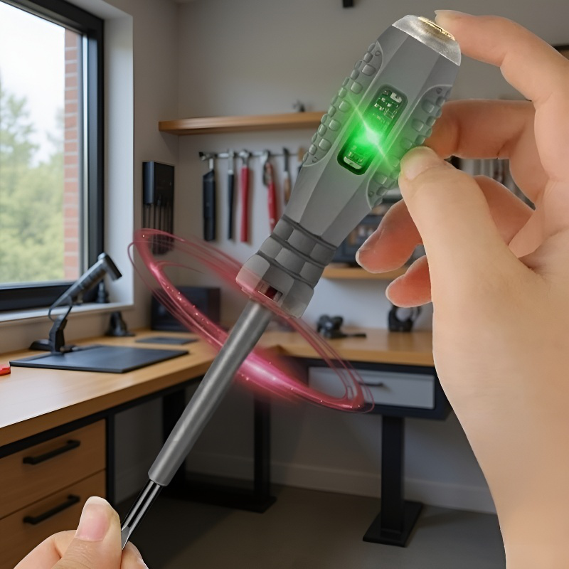 High torque electric test pen alloy body close-up