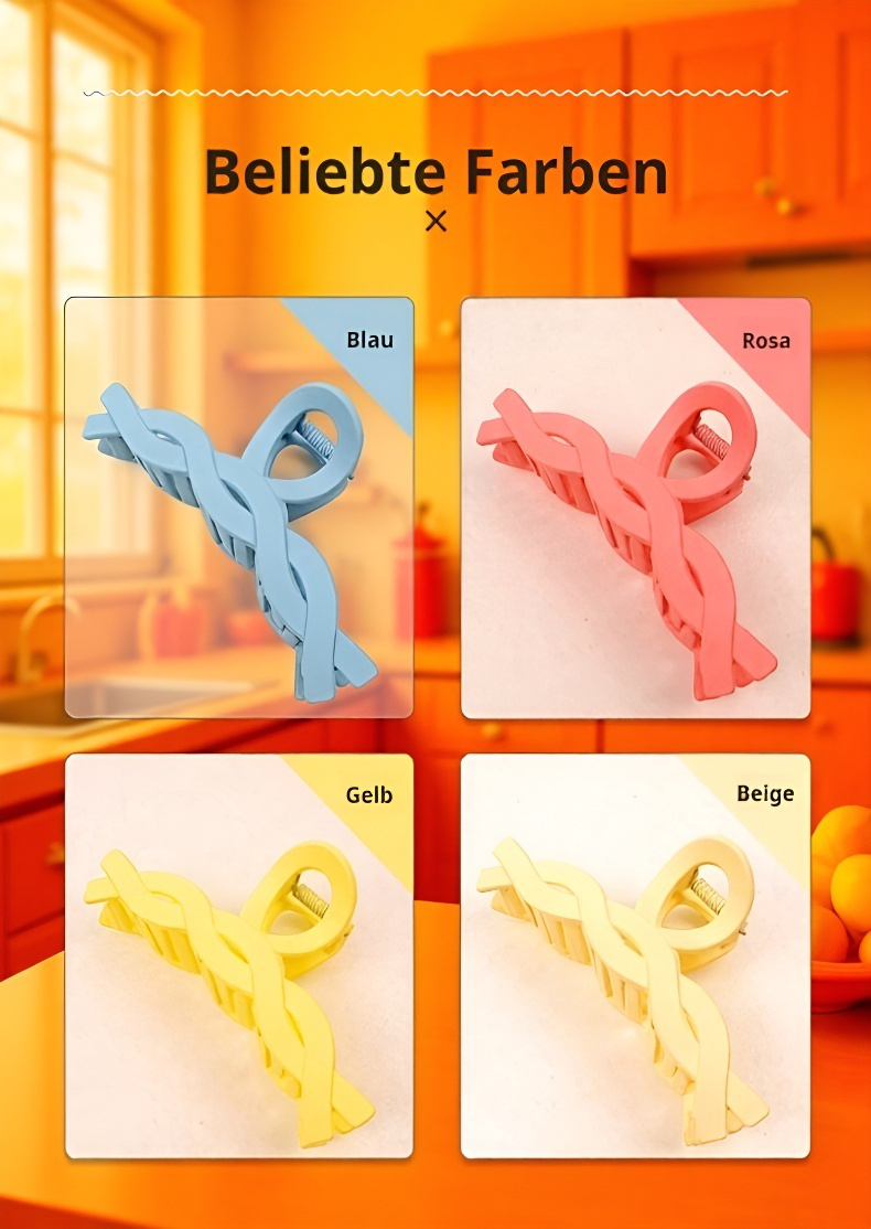 Farbige Haarklammern für den Sommerlook