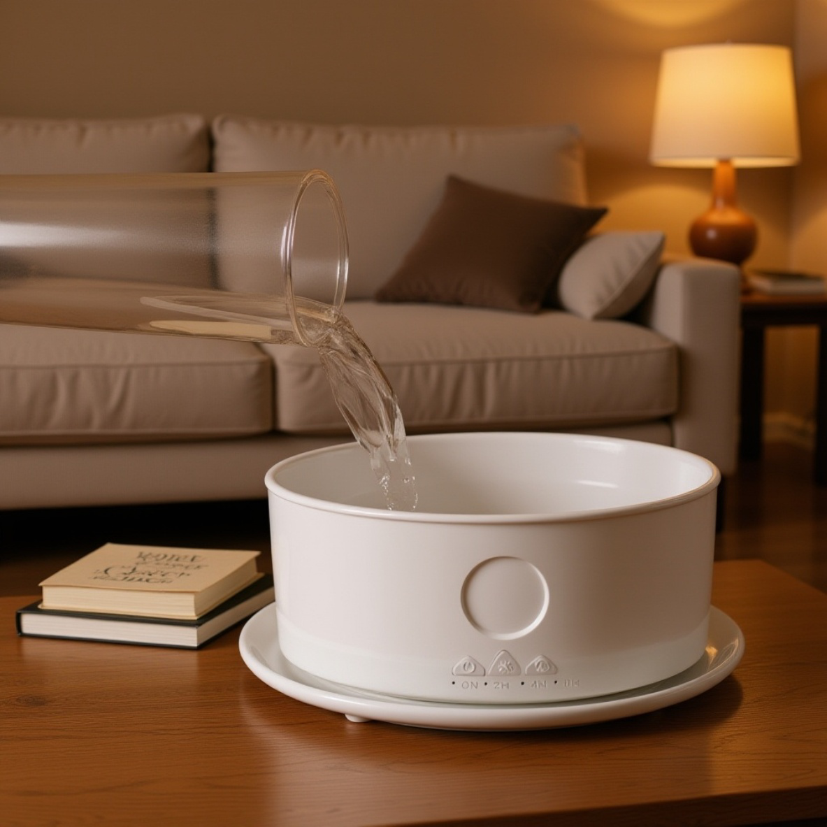 多機能アロマ加湿器 水母・塩石・時計・船・火山デザイン リングミスト吐出タイプ