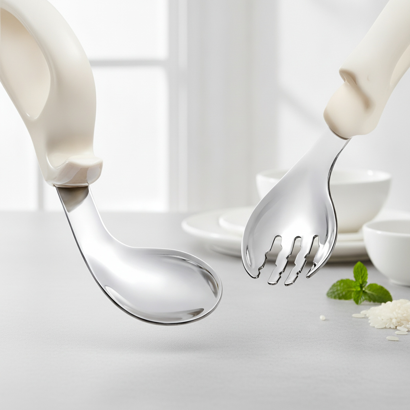 Ergonomischer Silikonlöffel für Babys