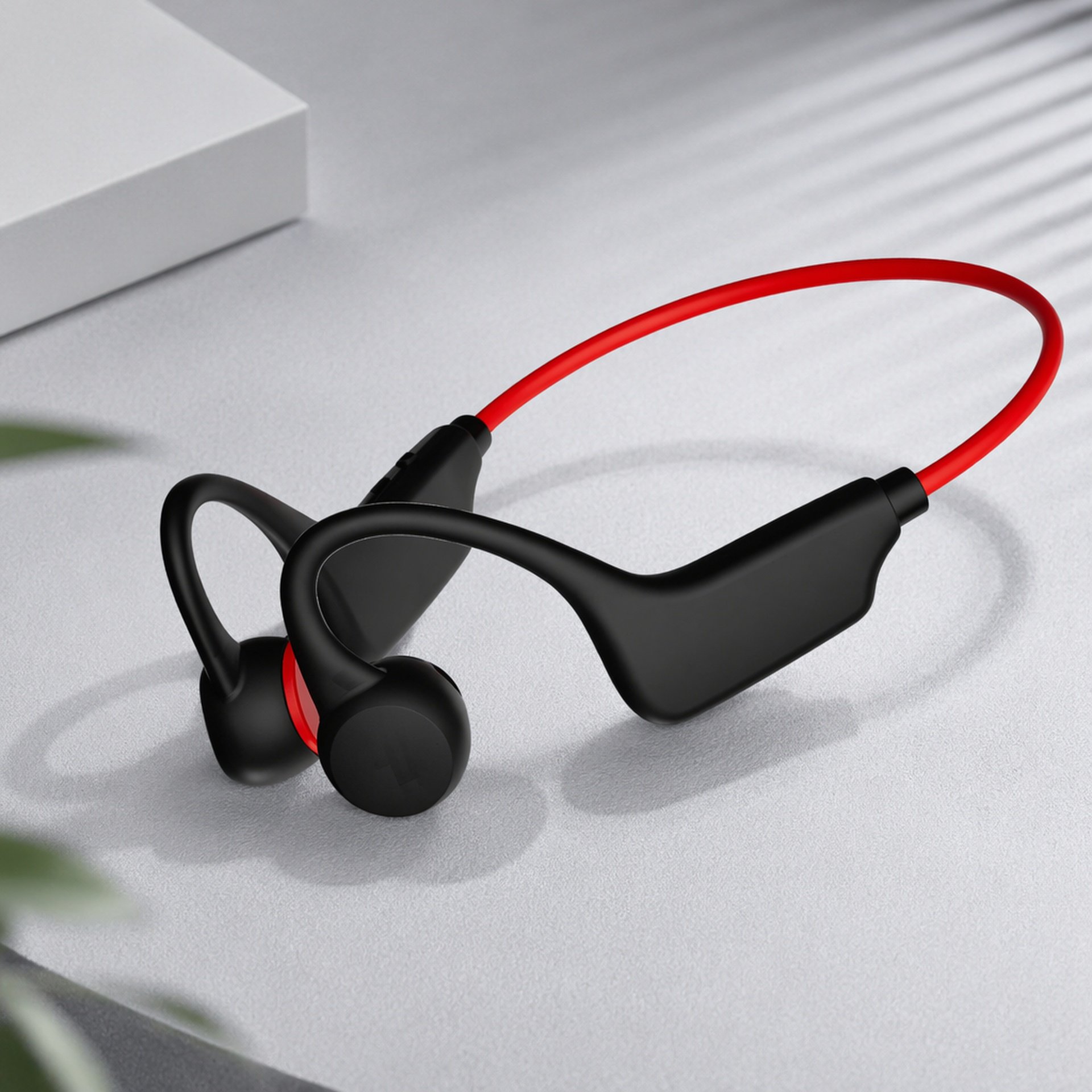 Bluetooth Bone Conduction Neckband Headset with Built-in TF Card Slot