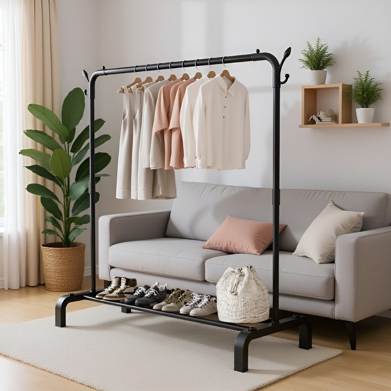 단일봉 스탠드형 옷걸이