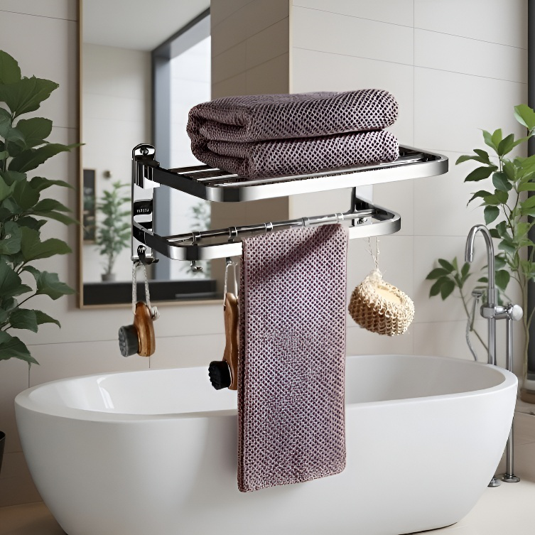 Wall-mounted Stainless Steel Towel Rack