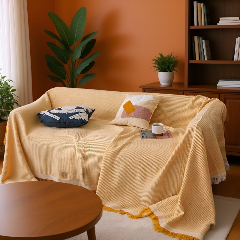 ソファカバーカバーフルカバー綿糸ユニバーサルソファブランケットカバータオル フルカバーソファ