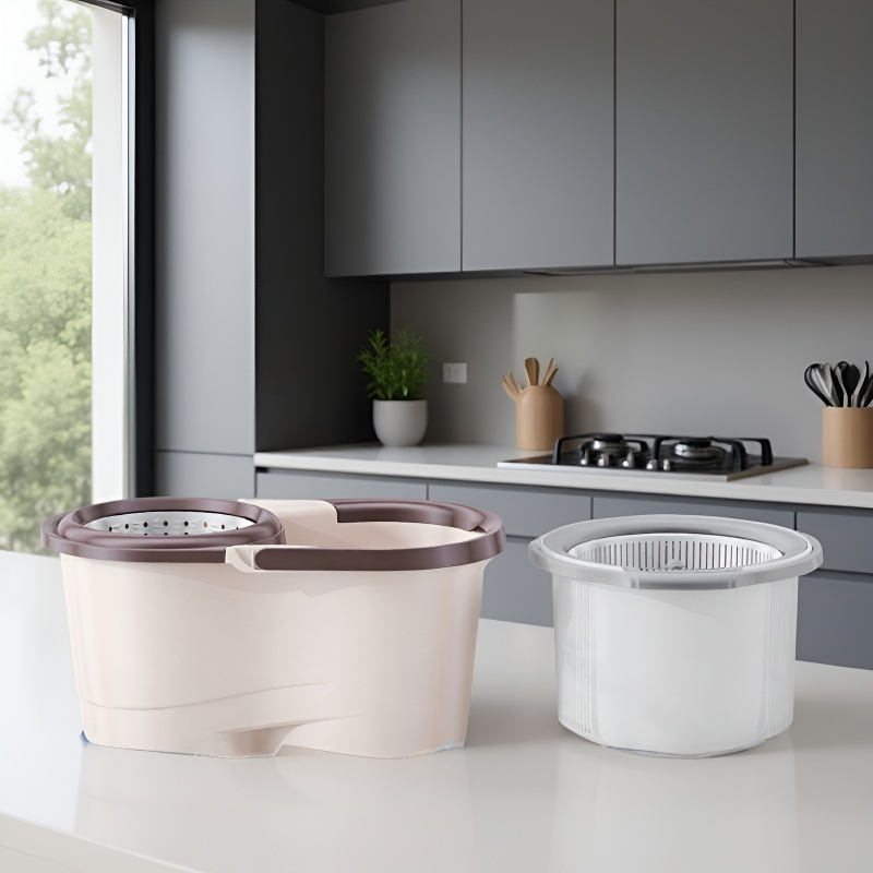 Mopa 360° giratoria, adecuada para seco y húmedo, limpieza doméstica