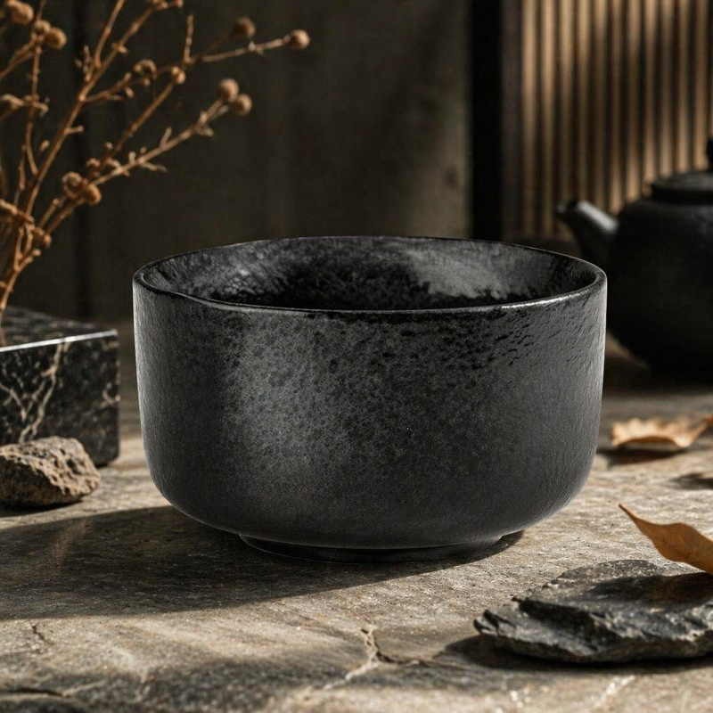 Handgefertigte japanische Schale aus Keramik